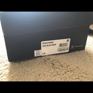INC denim heels